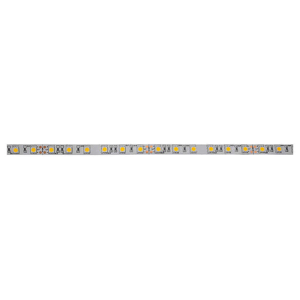 Tira LED 5050 exterior 14.4W/m cálido (3000) 24V, 60 chips/m, con cubierta barniz nano al alto vacío con auto adhesivo 3M, protección IP66 de iLumileds