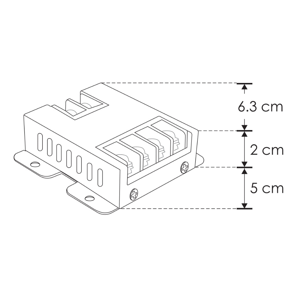 Amplificador de señal para tira LED monocromática, 72W/12V - 144W/24V para interiores de iLumileds