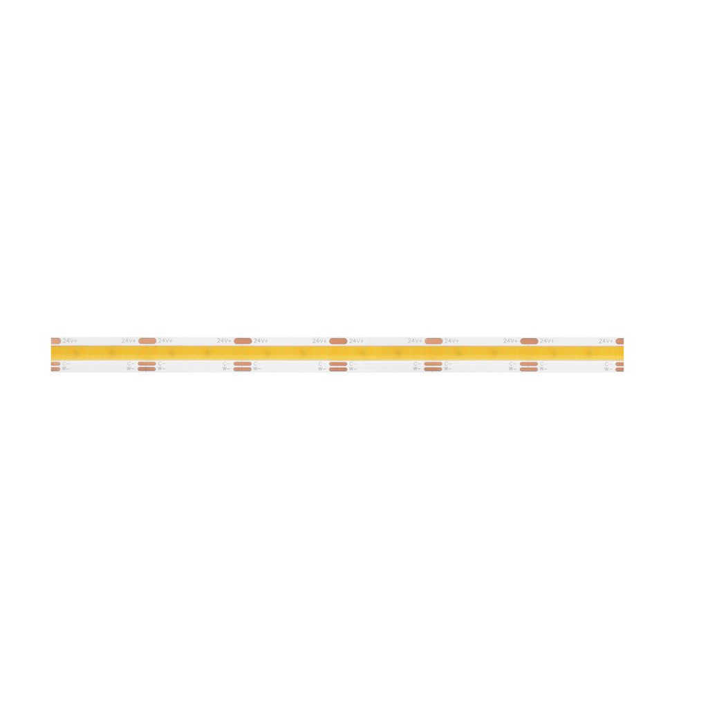 Tira LED COB 14W/m CRI90 24Vcc con cambio de color de luz (de cálido 2700K a frío 6500) requiere controlador LTCTRI-WW (No incluido) de iLumileds