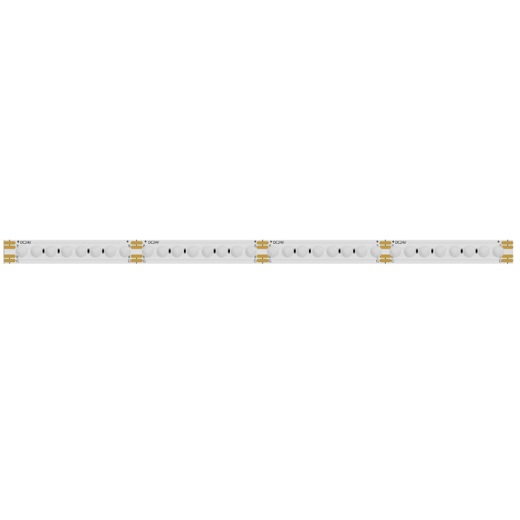 Tira LED RGB COB 15W/m 24V con 160 chips/m rollo 5m, con auto adhesivo de iLumileds