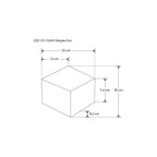Luminario cubo 3D para muro 3W luz cálida para muro de iLumileds