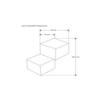Luminario doble cubo 3D para muro 6W 3000K para muro de iLumileds