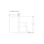 Luminario rectangular con luz indirecta rotativa para muro 9W luz cálida de iLumileds
