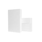 Luminario rectangular con luz indirecta rotativa para muro 9W luz cálida de iLumileds
