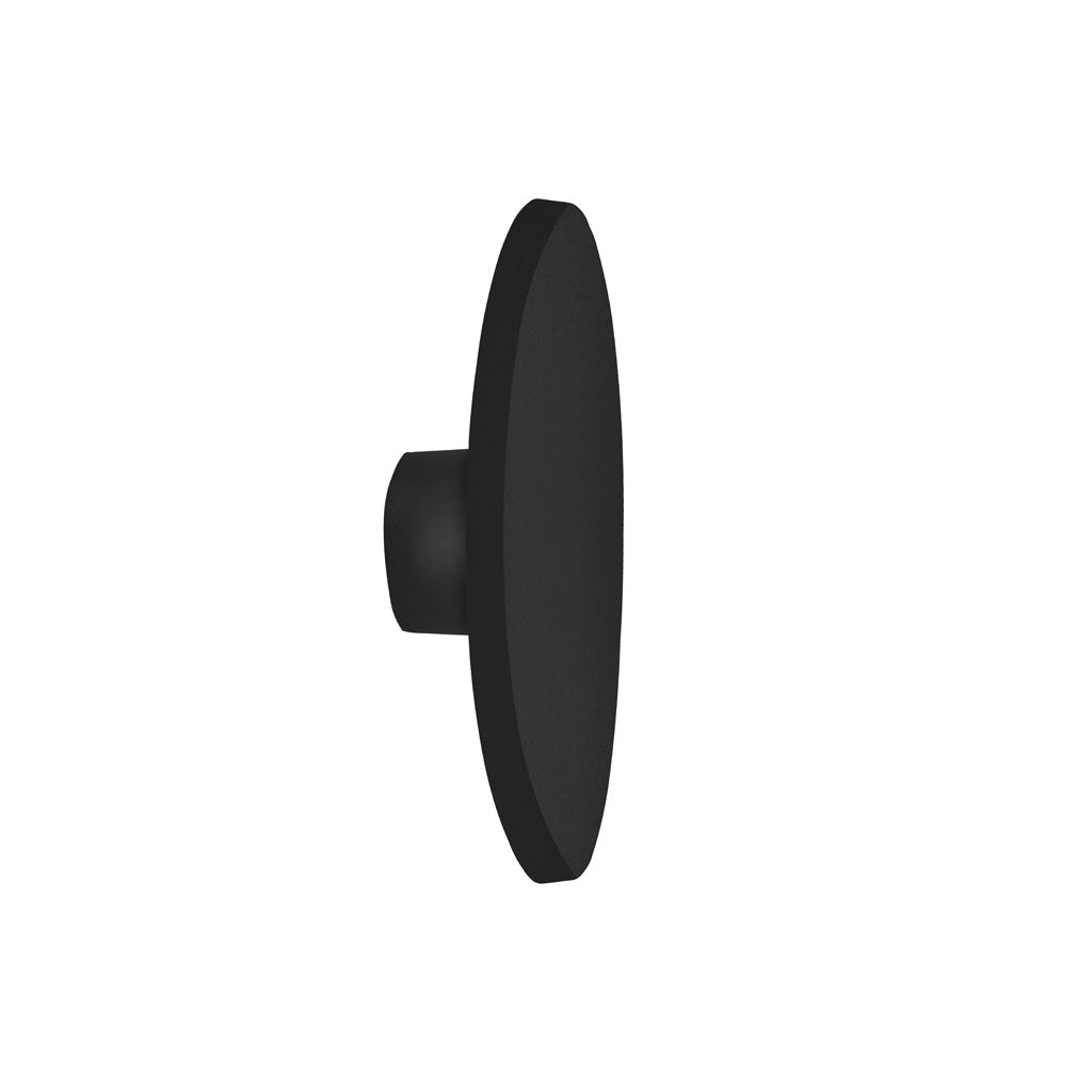 Circulo Ø22cm de policarbonato 18W luz cálida (3000K) en negativo, de policarbonato acabado negro de iLumileds