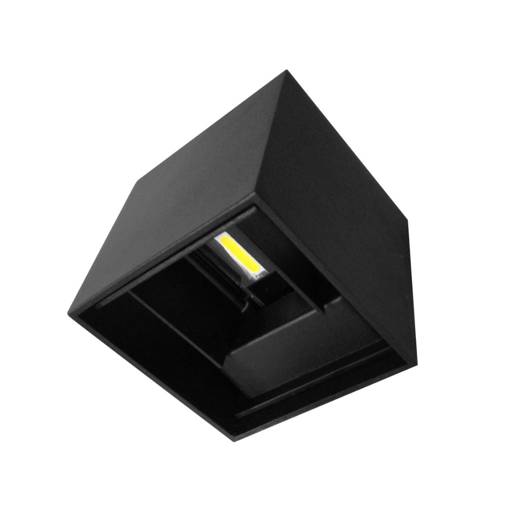 Luminario cubico con doble salida de luz ajustable independiente para crear efectos geométricos 6W luz cálida de iLumileds