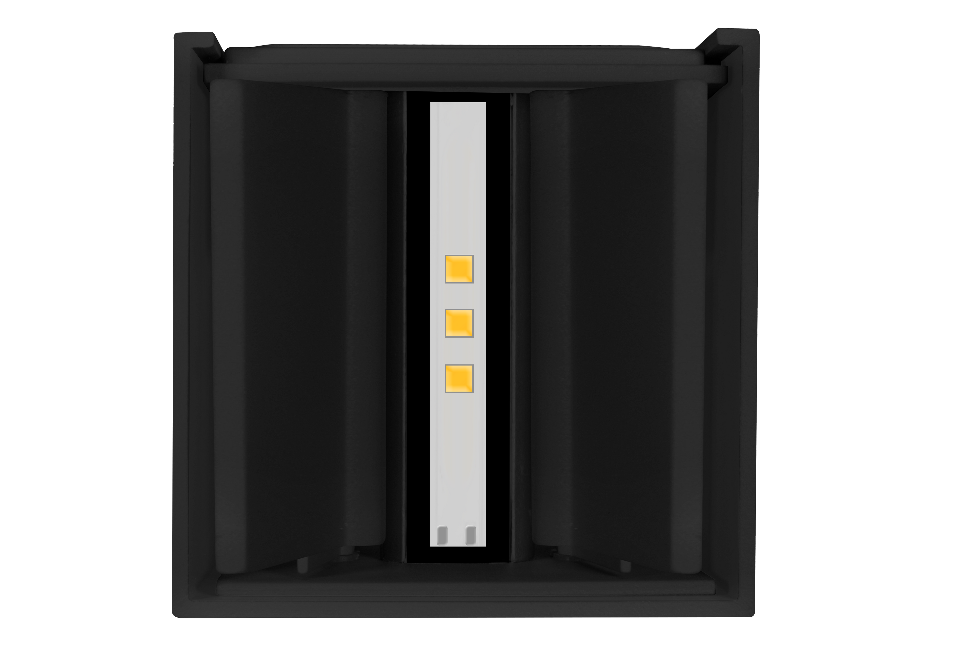 Luminario mini cubo con doble salida de luz ajustable independiente para crear efectos geométricos 2W luz cálida de iLumileds