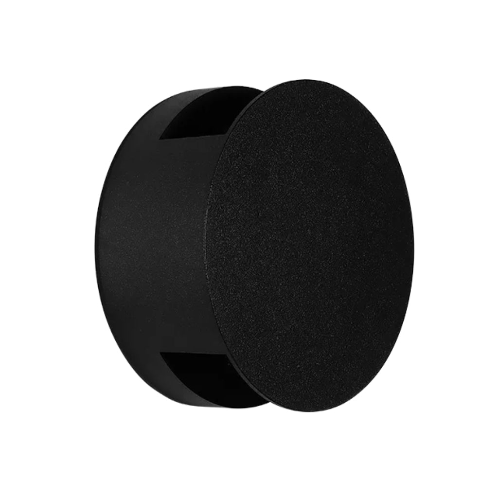 Luminario circular de muro 6W con 3 efectos de luz seleccionables, luz cálida (3000K) 100-240V, fabricado en policarbonato de iLumileds