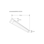 Luminario LED de techo 36W 120cm luz fría (6000K) 100-240V de iLumileds