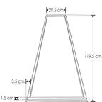 Luminario marco luminoso 48W 29.5x119.5cm para plafón reticular o suspender de iLumileds