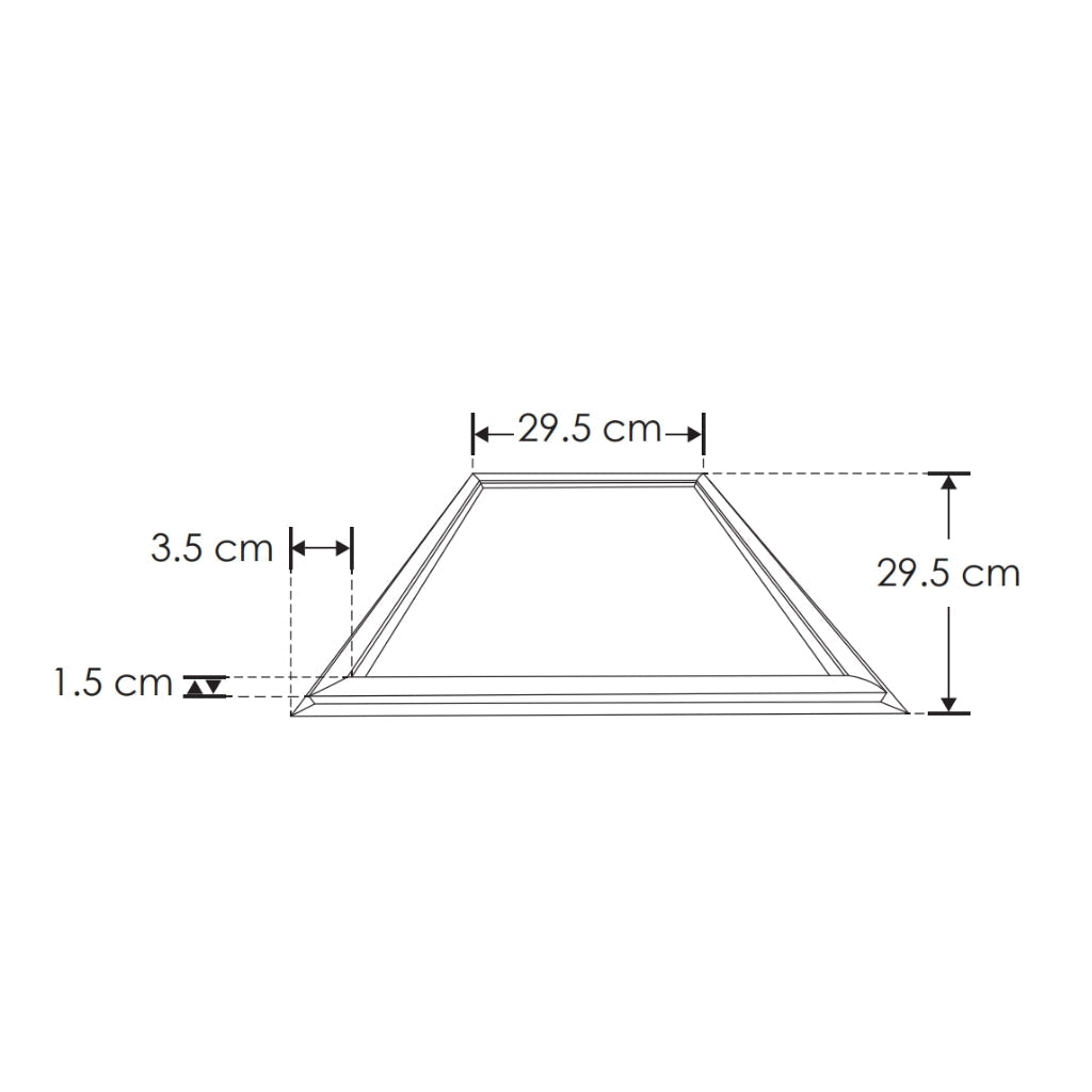 Luminario marco luminoso 20W 29.5x29.5cm para plafón reticular o suspender de iLumileds