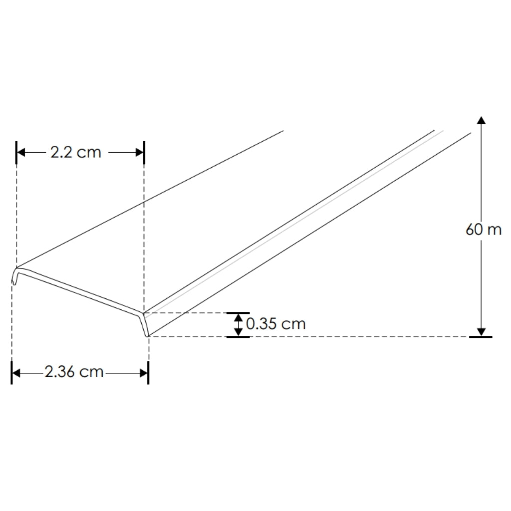 Mica difusa continua para perfil de aluminio ILUPA2403CO y ILUPA2404CO rectangular de iLumileds