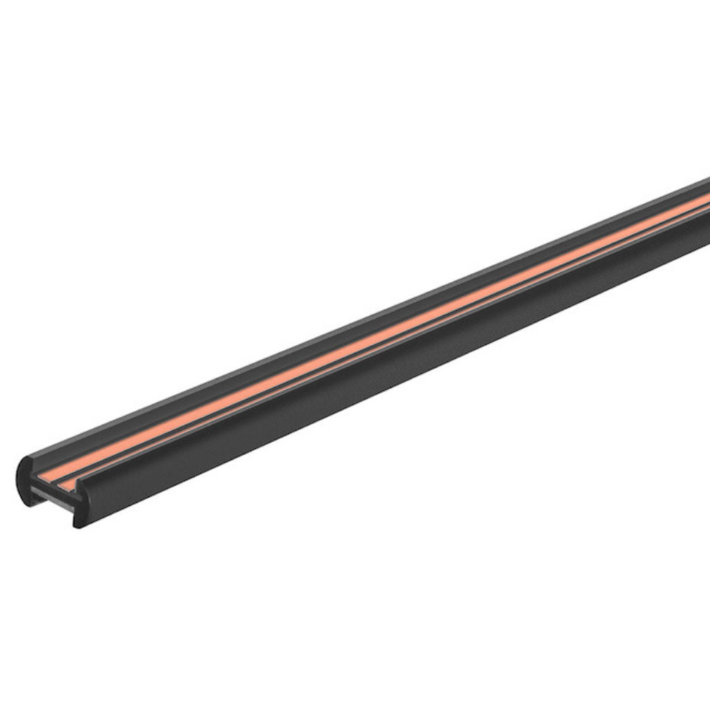 Micro track magnético electrificado 30cm con 1 pista lateral de iLumileds
