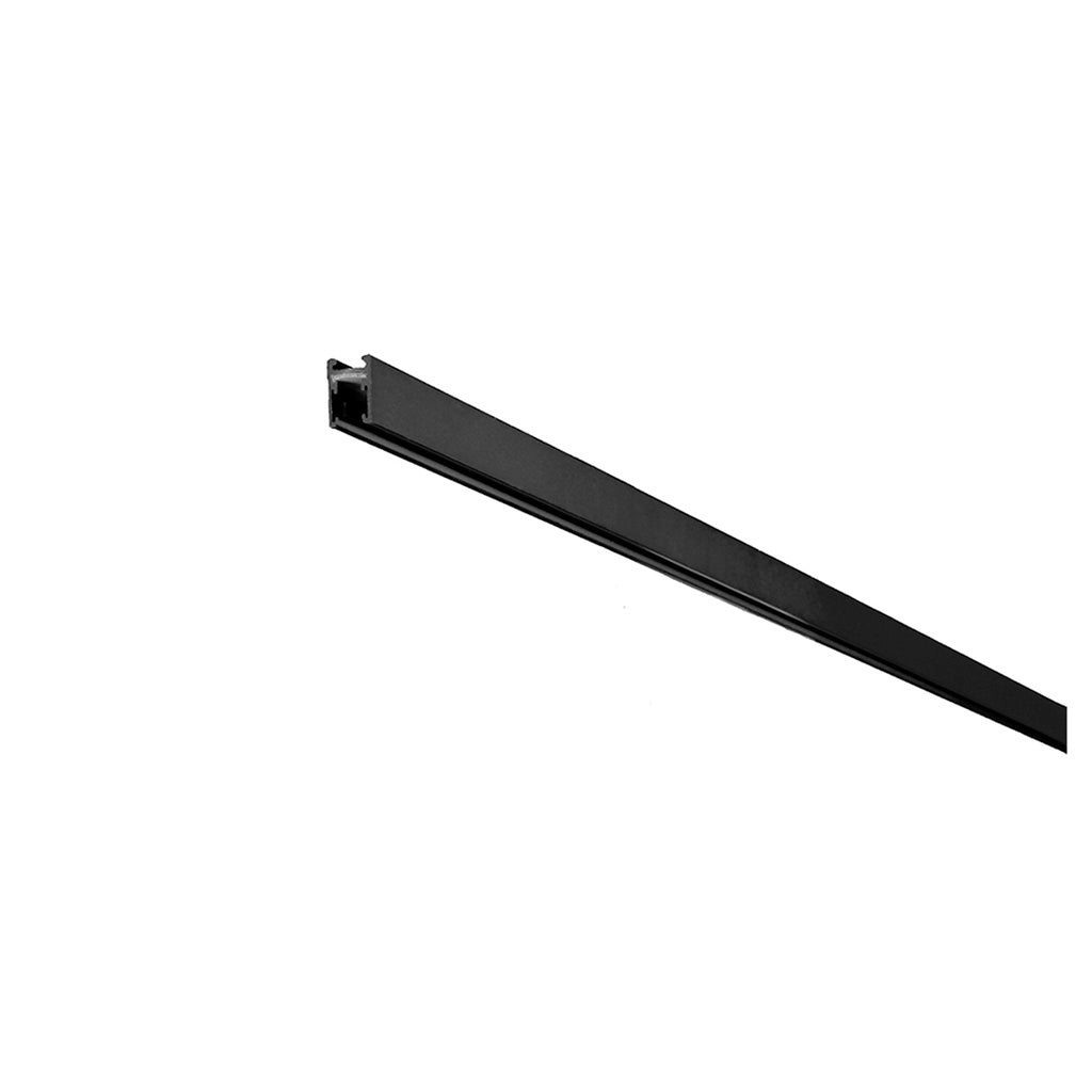 Riel magnético electrificado Nano Track para sobreponer, longitud 1m, 24Vcc, incluye cubierta negra y tapas laterales de iLumileds