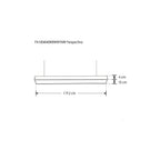 Luminario lineal para suspender 1.20m 48W opciones color de luz de iLumileds