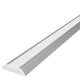 Kit perfil aluminio cóncavo plano PA3006KIT. -L2m A:3 Al:0.7cm- incluye difusor acrílico, 2 tapas laterales y 2 tornillos para sujeción de iLumileds