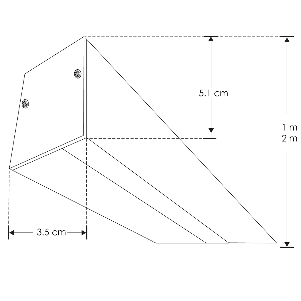 Luminario lineal bajo deslumbramiento 40W 127V para suspender 1m de longitud con difusor plano opciones color de luz de iLumileds