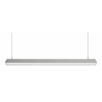 Luminario lineal para suspender o sobreponer 1.20m de longitud con difusor plano 36W 100-277V opciones color de luz de iLumileds