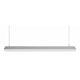 Luminario lineal para suspender o sobreponer 1.20m de longitud con difusor plano 36W 100-277V opciones color de luz de iLumileds