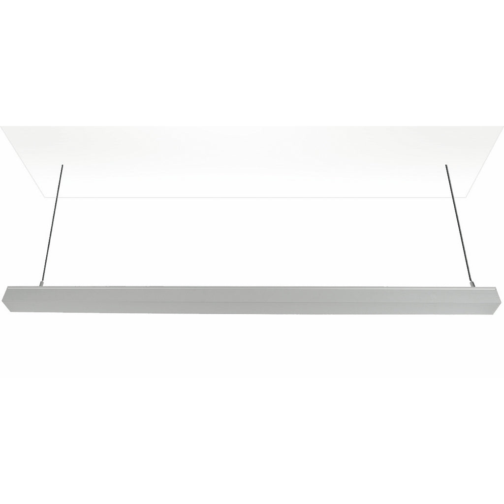 Luminario lineal para suspender 1.20m de longitud con difusor plano 36W 6500K de iLumileds