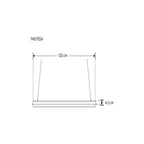 Luminario lineal para suspender 1.20m de longitud con difusor plano 36W 6500K de iLumileds
