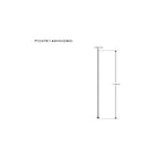 Sistema iluminación de vitrina de Poste cilíndrico electrificado 1.45m de aluminio de iLumileds (Requiere accesorios)