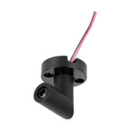 Conector vertical hembra 90° policarbonato acabado negro para luminarios de la serie ILURBK, incluye par de cables internos de 110 cm para luminarios de la serie RUB CUBE de iLumileds
