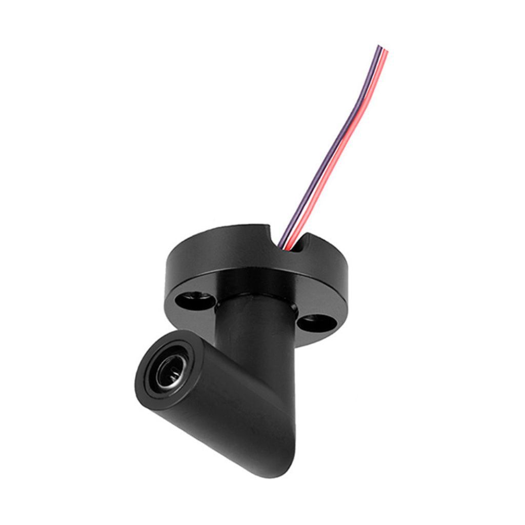 Conector vertical hembra 90° policarbonato acabado negro para luminarios de la serie ILURBK, incluye par de cables internos de 110 cm para luminarios de la serie RUB CUBE de iLumileds