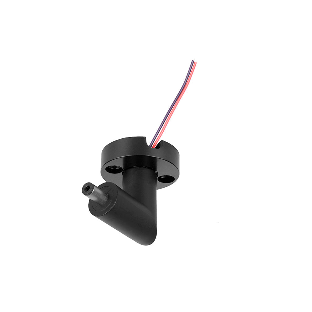 Conector vertical macho de pared y techo 90° policarbonato acabado negro para luminarios de la serie ILURBK, incluye par de cables internos de 110 cm para luminarios de la serie RUB CUBE de iLumileds