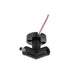 Conector horizontal macho - hembra (lado derecho) de pared y techo 90° policarbonato acabado negro, incluye par de cables 110 cm para luminarios de la serie RUB CUBE de iLumileds