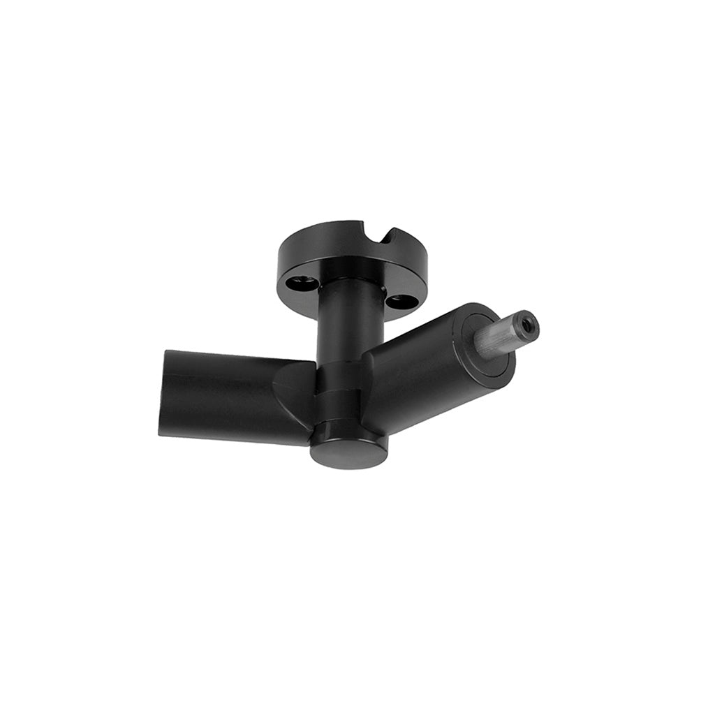 Conector rotatorio 70-220° macho - hembra, policarbonato acabado negro para luminarios de la serie RUB CUBE de iLumileds