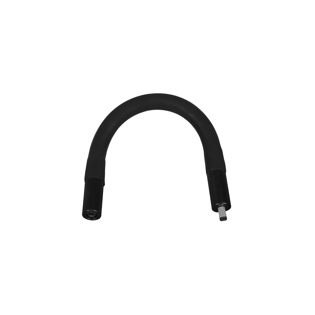 Cople flexible macho – hembra, policarbonato y silicón acabado negro, para luminarios de la serie RUB CUBE de iLumileds