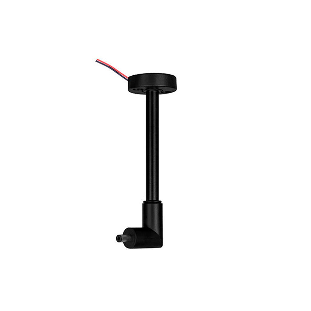 Base de sujeción para sobreponer en pared o techo, incluye conector macho de 90° con par de cables internos de 10cm, policarbonato acabado negro para modelos ILURBKLT05WWWB e ILURBKLT05WNW  de la serie RUB CUBE de iLumileds