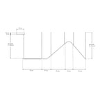 Luminario para suspender 24W 100° serie RUB CUBE, incluye tres líneas luminosas y accesorios para fijación, cambio de color de luz y atenuación vía control remoto o APP de iLumileds