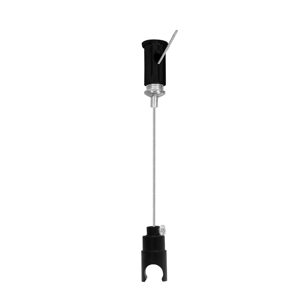 Base de sujeción para suspender hasta 110 cm de cable de acero para luminarios de la serie RUB CUBE de iLumileds