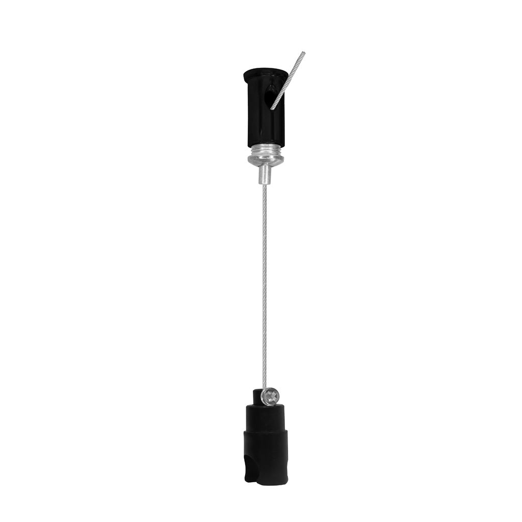 Base de sujeción para suspender hasta 110 cm de cable de acero para luminarios de la serie RUB CUBE de iLumileds
