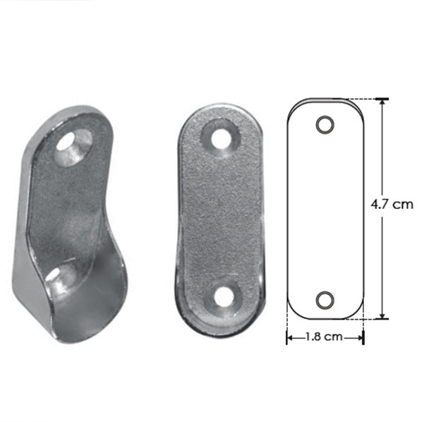 Kit de 2 soportes de pared para perfil ILUPA1401 (No se vende individual)