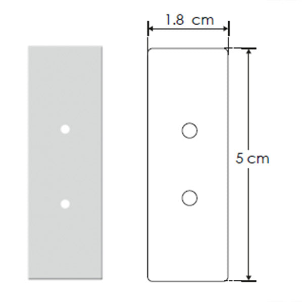 Kit de terminación lateral para perfil ILUPA1402 que incluye 2 tapas laterales de plástico (No se vende individual)