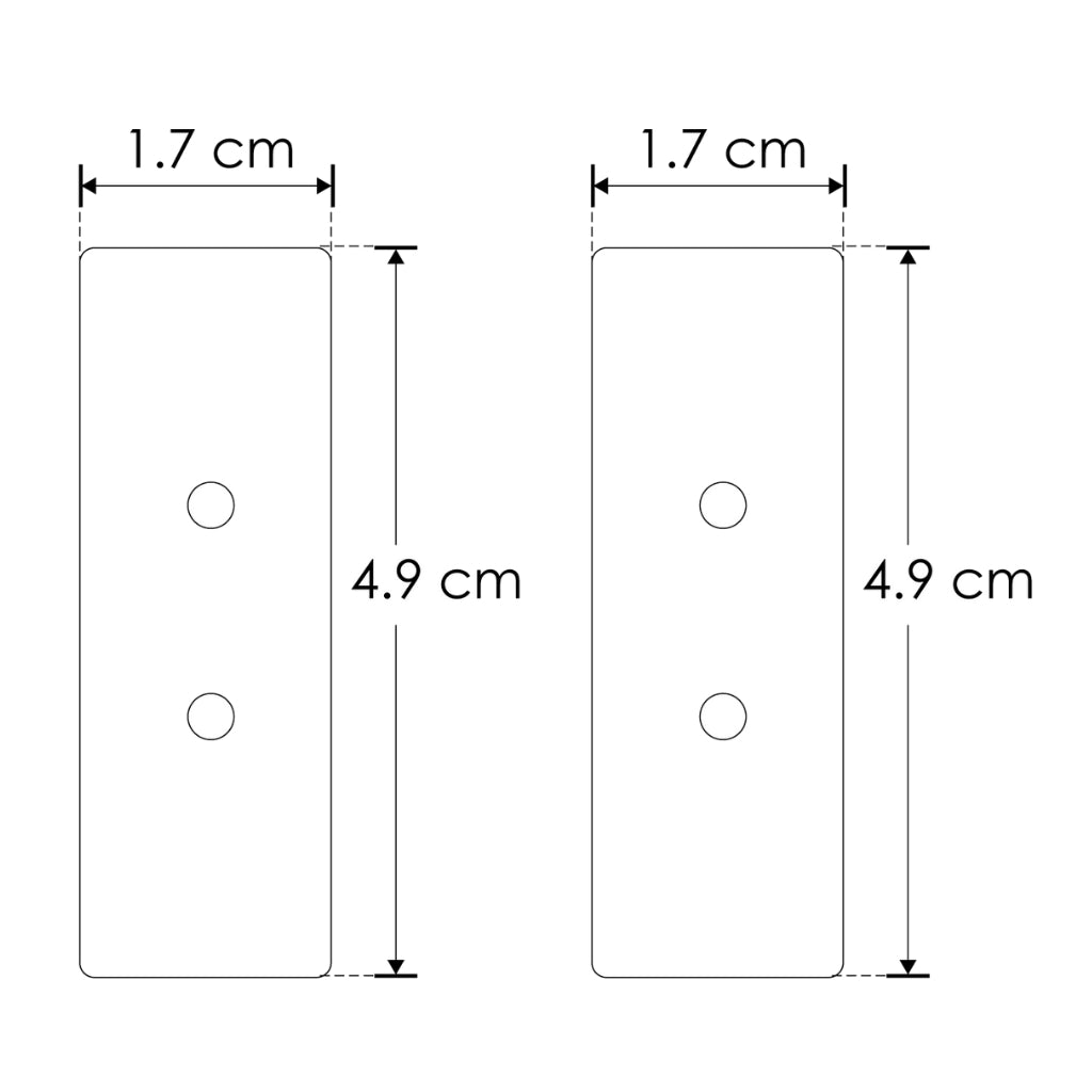 Kit de terminación lateral para perfil ILUPA1402N que incluye 2 tapas laterales de plástico acabado negro de iLumileds