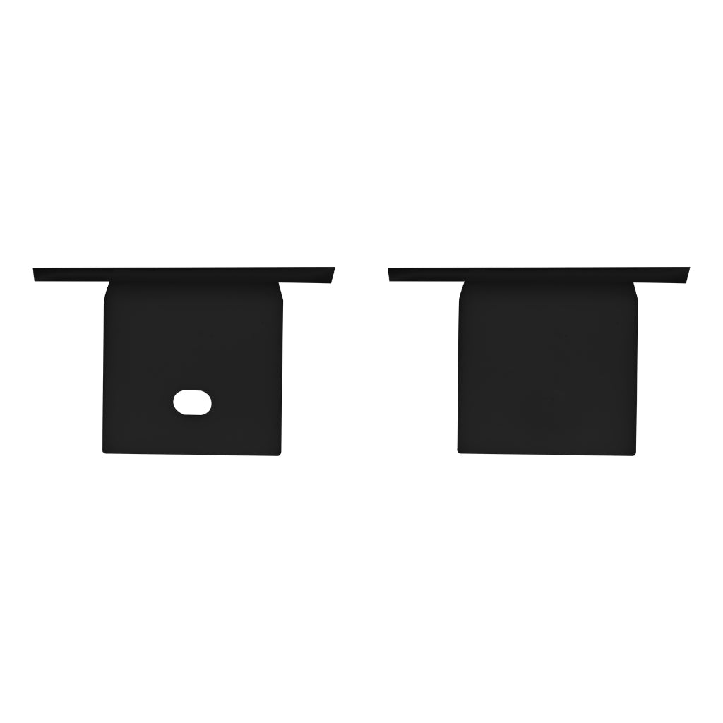 Kit de terminación lateral para perfil ILUPA2403CON que incluye 2 tapas laterales de plástico acabado negro de iLumileds