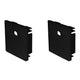 Kit de terminación lateral para perfil ILUPA2404CON que incluye 2 tapas laterales de plástico acabado negro de iLumileds