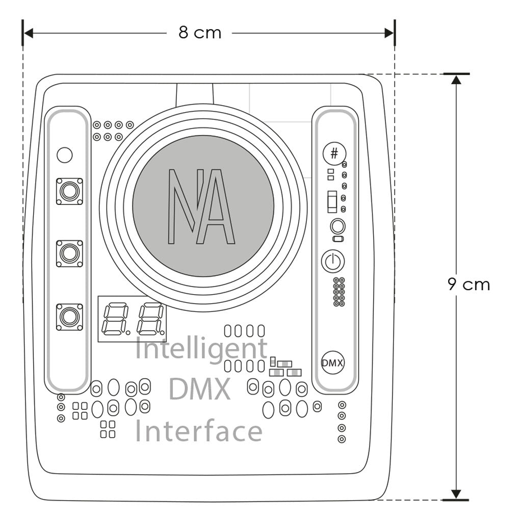 Interfase Stand-Alone DMX SLESAU10 1024 canales de Nicolaudie
