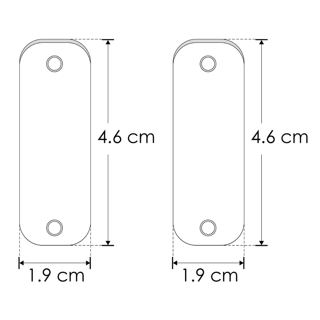 Kit de 2 soportes de pared, acabado negro para perfil ILUPA1401N de iLumileds