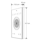 Interfase DMX STICKCW4 1024 canales para sobreponer en muro con pantalla sensible al tacto de Nicolaudie