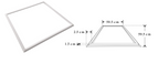 Luminario marco luminoso 48W 59.5x59.5cm para plafón reticular o suspender de iLumileds