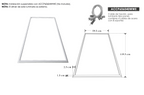 Luminario marco luminoso 60W 59.5x119.5cm para plafón reticular o suspender de iLumileds