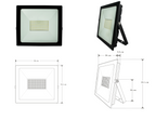 Reflector LED plano 200W 120° fabricado en aluminio, color de luz cálido y frío de iLumileds