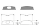 Kit de 2 tapas laterales para perfil de aluminio PA1806 de plástico (No se vende individual)