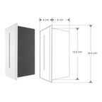 Luminario rectangular de cortesia franja de luz para empotrar en muro 3W 85-265V ca de iLumileds
