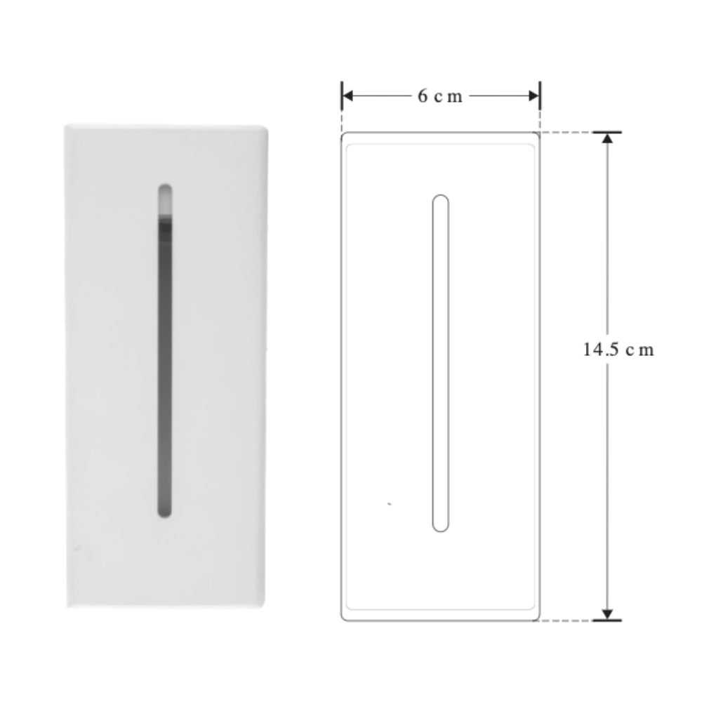 Luminario rectangular de cortesia franja de luz para empotrar en muro 3W 85-265V ca de iLumileds